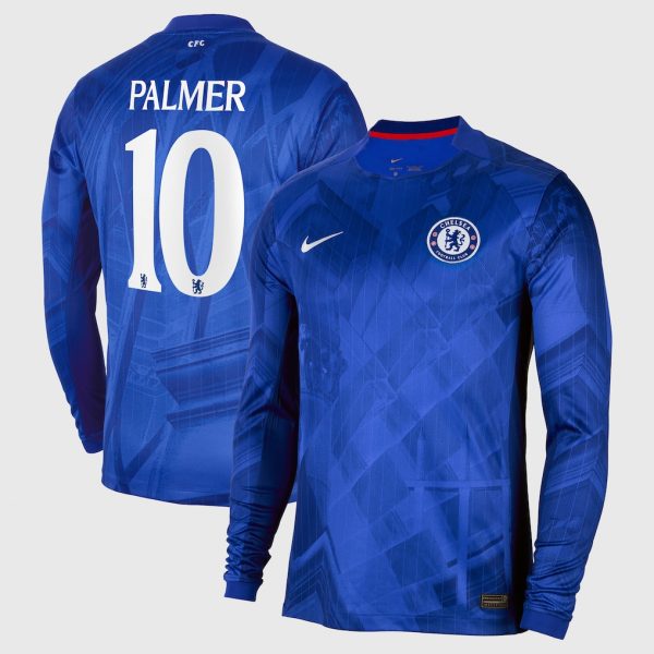 Chelsea Cup Nike Home Stadium Long Sleeve Shirt 2025-26 with Palmer 10 printing