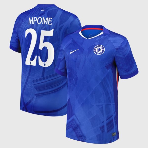 Chelsea Cup Nike Home Stadium Shirt 2025-26 with Mpome 25 printing