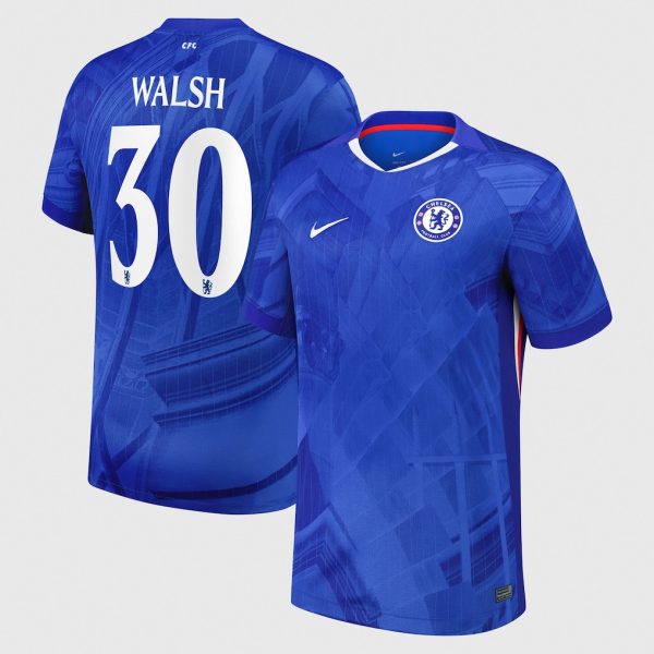 Chelsea Cup Nike Home Stadium Shirt 2025-26 with Walsh 30 printing