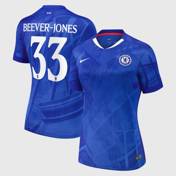 Chelsea Cup Nike Home Stadium Shirt 2025-26 - Womens with Beever-Jones 33 printing