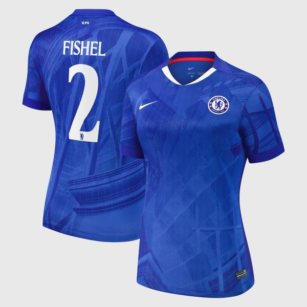 Chelsea Cup Nike Home Stadium Shirt 2025-26 - Womens with Fishel 2 printing