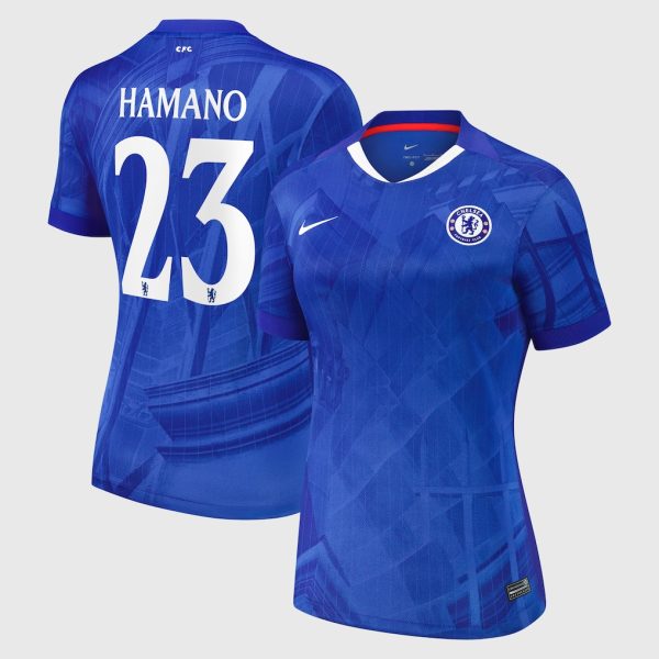 Chelsea Cup Nike Home Stadium Shirt 2025-26 - Womens with Hamano 23 printing