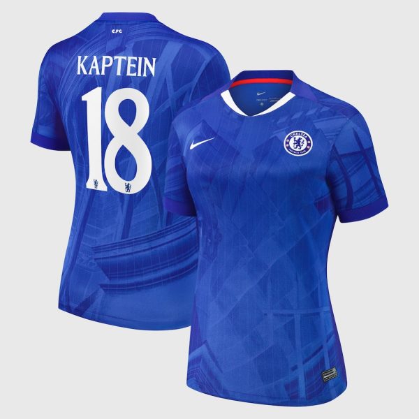 Chelsea Cup Nike Home Stadium Shirt 2025-26 - Womens with Kaptein 18 printing