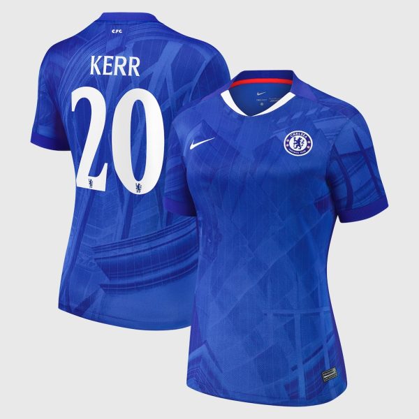 Chelsea Cup Nike Home Stadium Shirt 2025-26 - Womens with Kerr 20 printing