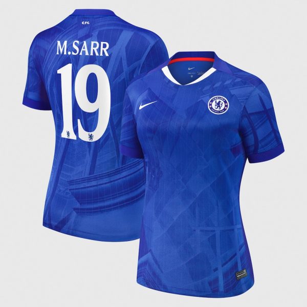 Chelsea Cup Nike Home Stadium Shirt 2025-26 - Womens with M.Sarr 19 printing