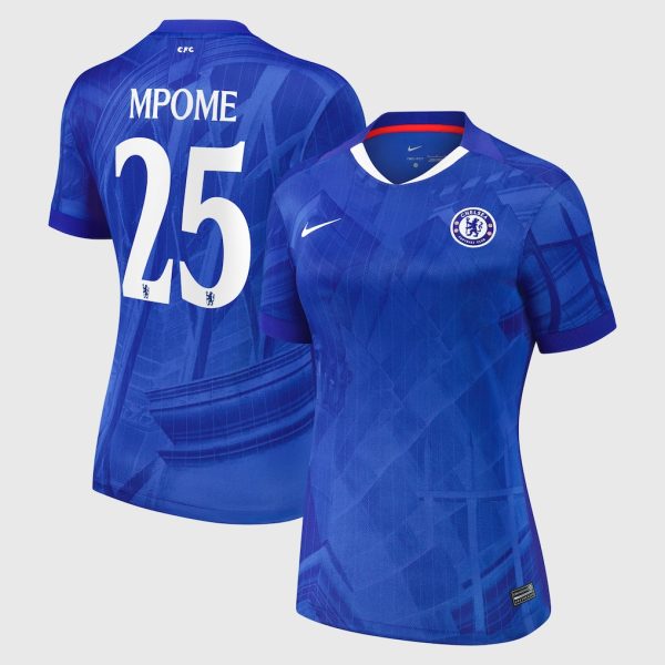 Chelsea Cup Nike Home Stadium Shirt 2025-26 - Womens with Mpome 25 printing