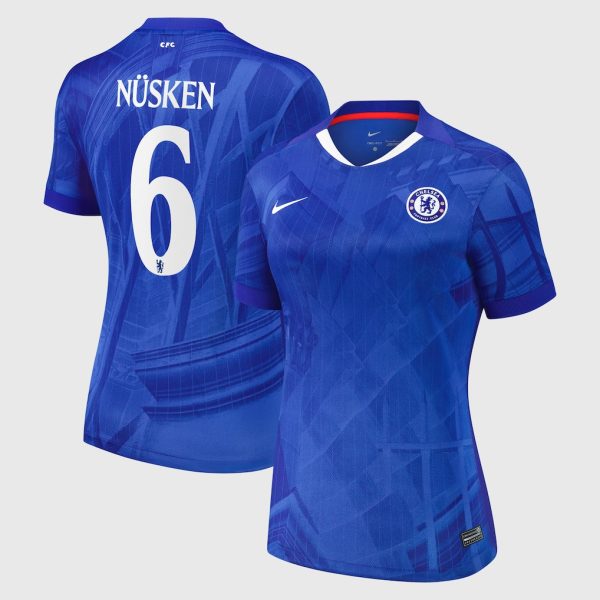 Chelsea Cup Nike Home Stadium Shirt 2025-26 - Womens with Nüsken 6 printing