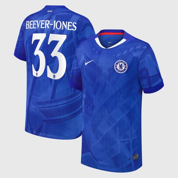 Chelsea Cup Nike Home Stadium Shirt 2025-26 - Youth with Beever-Jones 33 printing