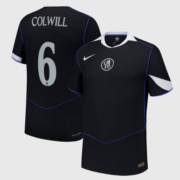 Chelsea Cup Nike Third Dri Fit Adv Match Shirt 2025-26 with Colwill 6 printing