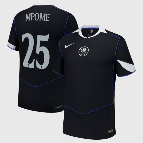 Chelsea Cup Nike Third Dri Fit Adv Match Shirt 2025-26 with Mpome 25 printing