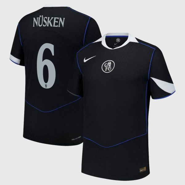 Chelsea Cup Nike Third Dri Fit Adv Match Shirt 2025-26 with Nüsken 6 printing
