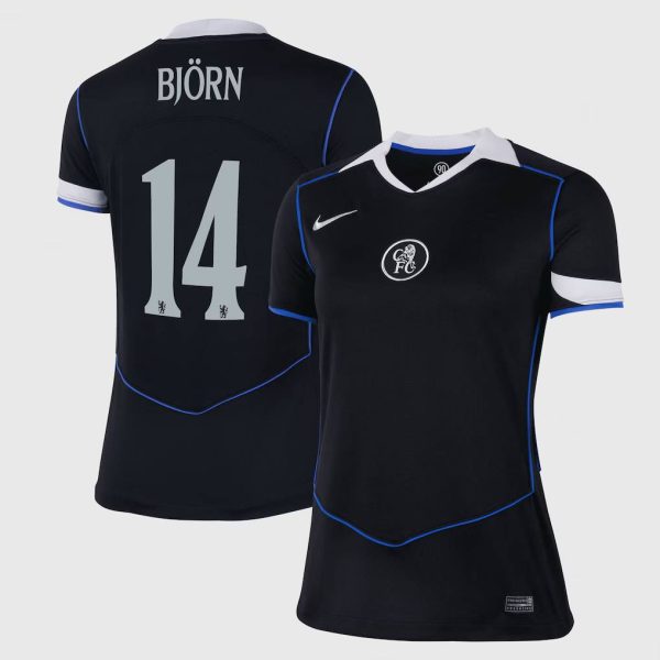 Chelsea Stores – Best Selection of chelsea cup nike third stadium shirt 2025-26 – womens with björn 14 printing Chelsea Gear