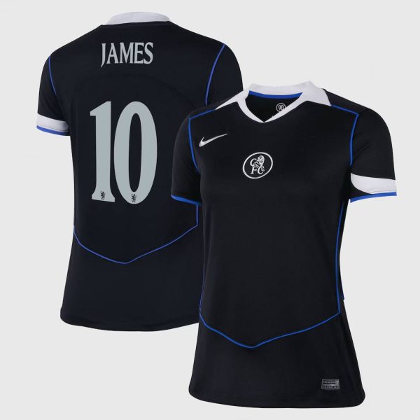 Chelsea Cup Nike Third Stadium Shirt 2025-26 - Womens with James 10 printing