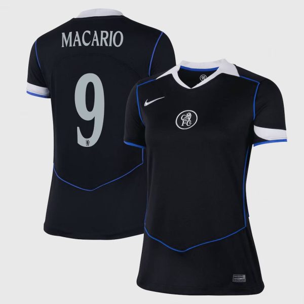 Chelsea Cup Nike Third Stadium Shirt 2025-26 - Womens with Macario 9 printing