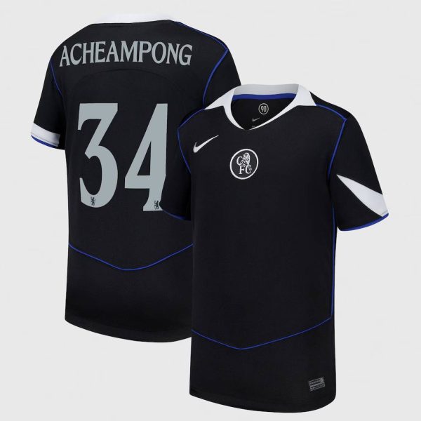 Chelsea Cup Nike Third Stadium Shirt 2025-26 - Youth with Acheampong 34 printing