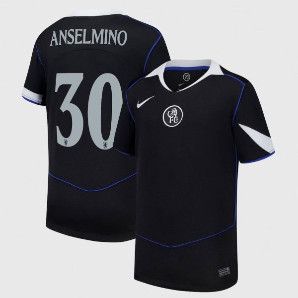 Chelsea Cup Nike Third Stadium Shirt 2025-26 - Youth with Anselmino 30 printing