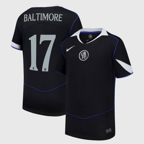 Chelsea Cup Nike Third Stadium Shirt 2025-26 - Youth with Baltimore 17 printing