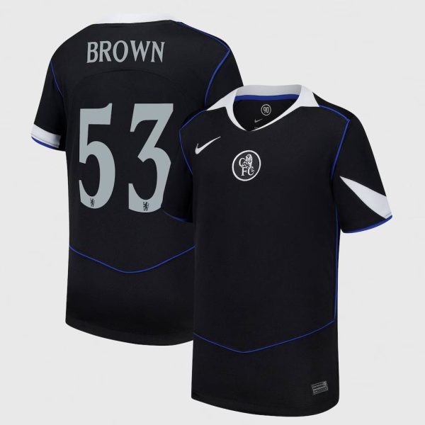 Chelsea Cup Nike Third Stadium Shirt 2025-26 - Youth with Brown 53 printing