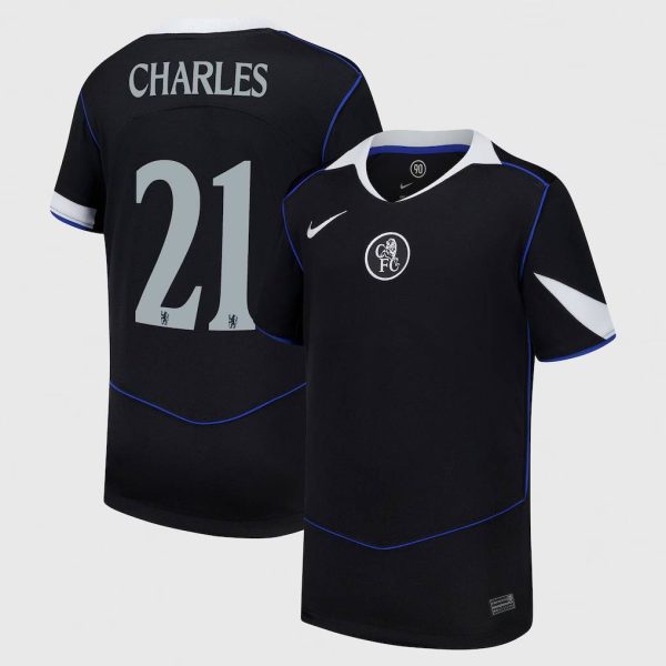 Chelsea Cup Nike Third Stadium Shirt 2025-26 - Youth with Charles 21 printing