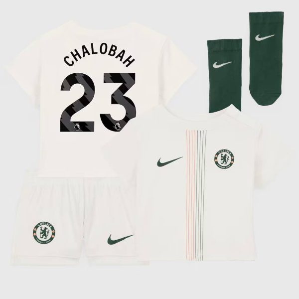 Chelsea Nike Away Stadium MiniKit 2025-26 - Infants with Chalobah 23 printing