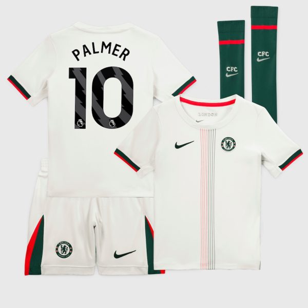 Chelsea Nike Away Stadium MiniKit 2025-26 - Little Youth with Palmer 10 printing