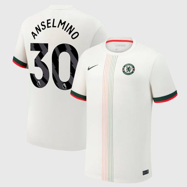 Chelsea Nike Away Stadium Shirt 2025-26 with Anselmino 30 printing