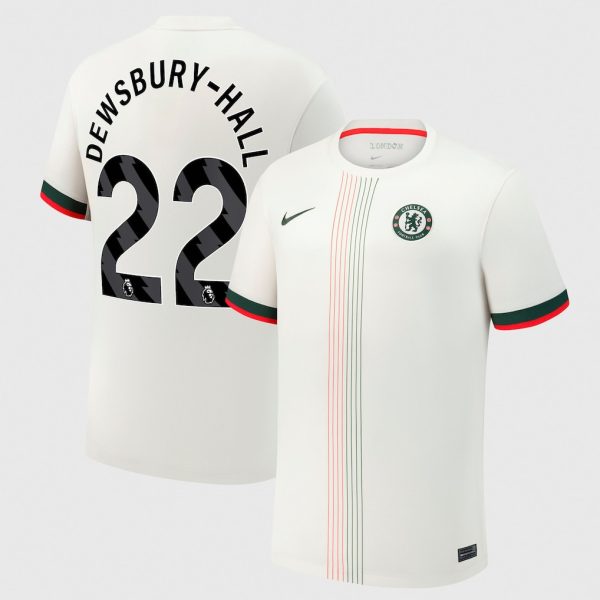 Chelsea Nike Away Stadium Shirt 2025-26 with Dewsbury-Hall 22 printing