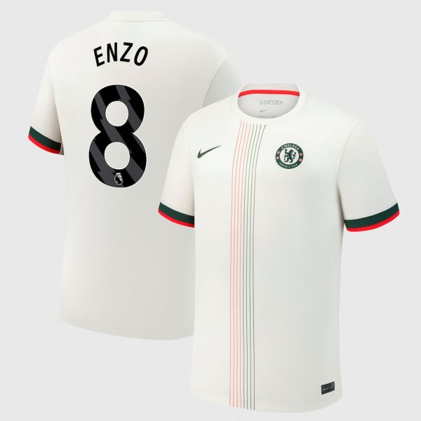 Chelsea Nike Away Stadium Shirt 2025-26 with Enzo 8 printing