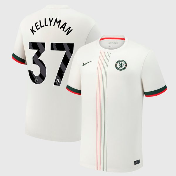 Chelsea Nike Away Stadium Shirt 2025-26 with Kellyman 37 printing