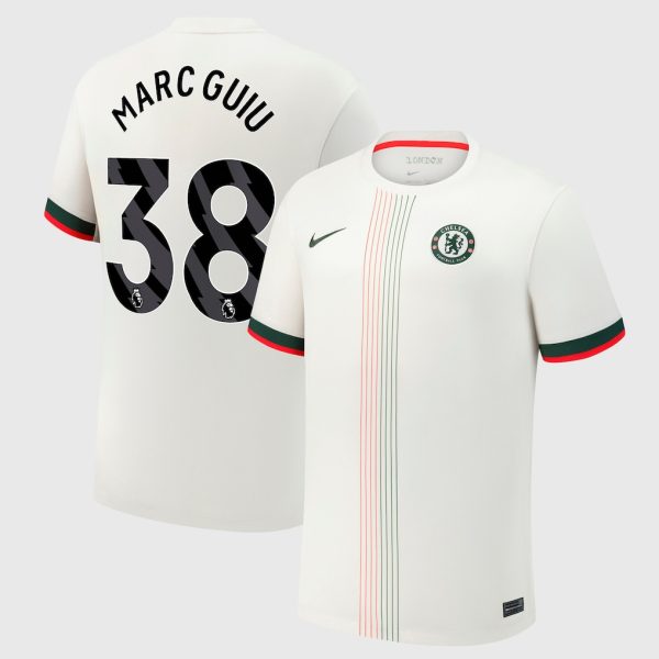 Chelsea Nike Away Stadium Shirt 2025-26 with Marc Guiu 38 printing