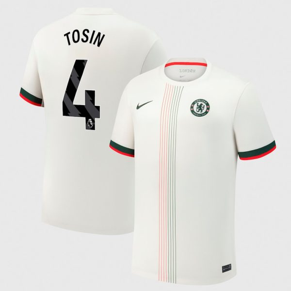 Chelsea Nike Away Stadium Shirt 2025-26 with Tosin 4 printing