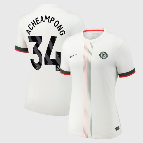 Chelsea Nike Away Stadium Shirt 2025-26 - Womens with Acheampong 34 printing