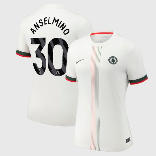 Chelsea Nike Away Stadium Shirt 2025-26 - Womens with Anselmino 30 printing