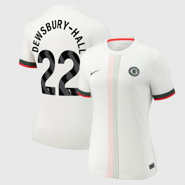 Chelsea Nike Away Stadium Shirt 2025-26 - Womens with Dewsbury-Hall 22 printing