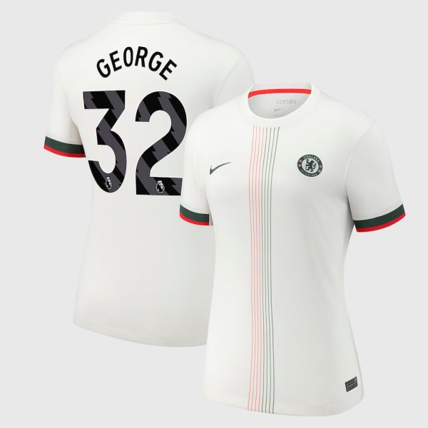 Chelsea Nike Away Stadium Shirt 2025-26 - Womens with George 32 printing