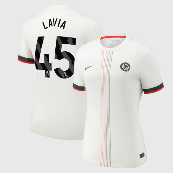 Chelsea Nike Away Stadium Shirt 2025-26 - Womens with Lavia 45 printing