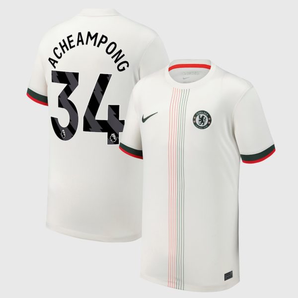 Chelsea Nike Away Stadium Shirt 2025-26 - Youth with Acheampong 34 printing