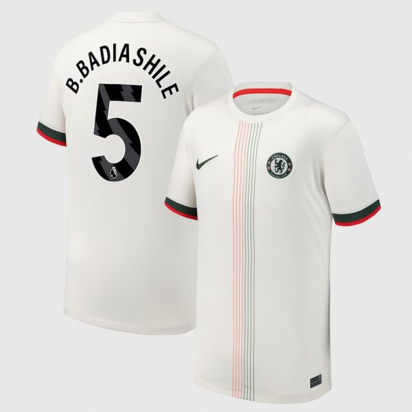 Chelsea Nike Away Stadium Shirt 2025-26 - Youth with B. Badiashile 5 printing