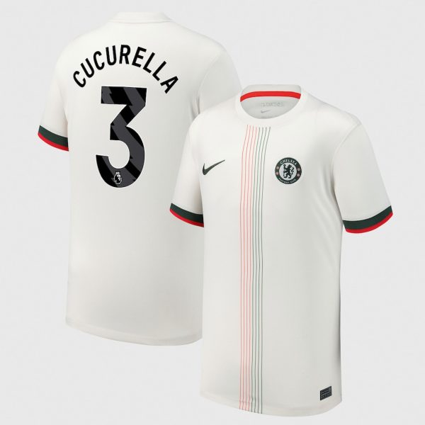 Chelsea Nike Away Stadium Shirt 2025-26 - Youth with Cucurella 3 printing