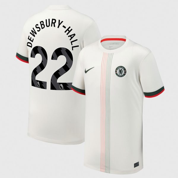 Chelsea Nike Away Stadium Shirt 2025-26 - Youth with Dewsbury-Hall 22 printing