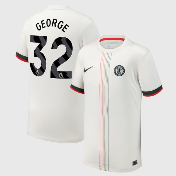 Chelsea Nike Away Stadium Shirt 2025-26 - Youth with George 32 printing