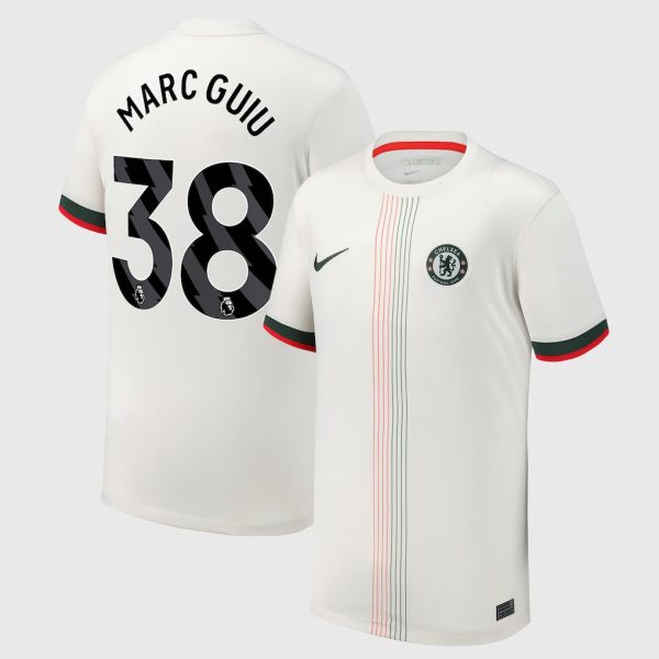 Chelsea Nike Away Stadium Shirt 2025-26 - Youth with Marc Guiu 38 printing