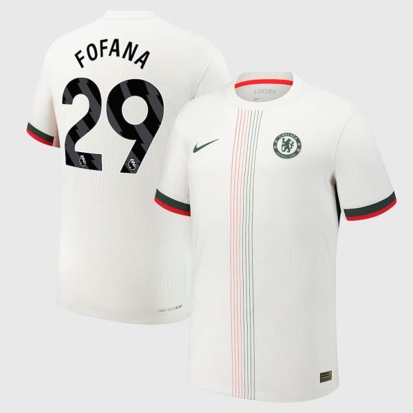 Chelsea Nike Dri Fit Adv Away Match Shirt 2025-26 with Fofana 29 printing