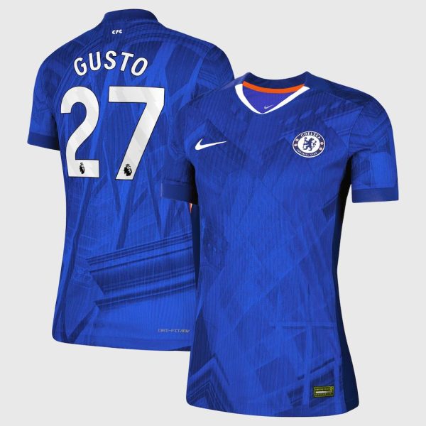 Chelsea Nike Dri-FIT ADV Home Match Shirt 2025-26 - Womens with Gusto 27 printing