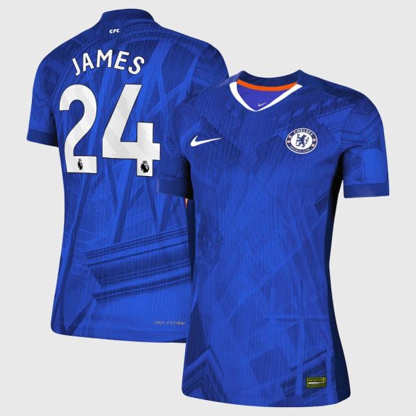 Chelsea Nike Dri-FIT ADV Home Match Shirt 2025-26 - Womens with James 24 printing