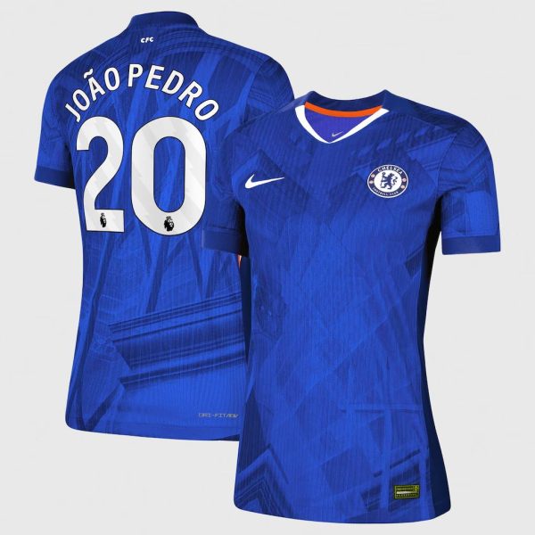 Chelsea Nike Dri-FIT ADV Home Match Shirt 2025-26 - Womens with João Pedro 20 printing