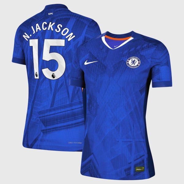 Chelsea Nike Dri-FIT ADV Home Match Shirt 2025-26 - Womens with N.Jackson 15 printing