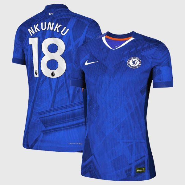 Chelsea Nike Dri-FIT ADV Home Match Shirt 2025-26 - Womens with Nkunku 18 printing