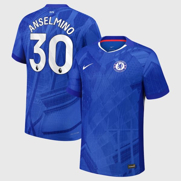 Chelsea Nike Dri-FIT ADV Home Match Shirt 2025-26 - Youth with Anselmino 30 printing