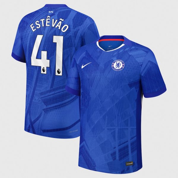 Chelsea Nike Dri-FIT ADV Home Match Shirt 2025-26 - Youth with Estêvão 41 printing